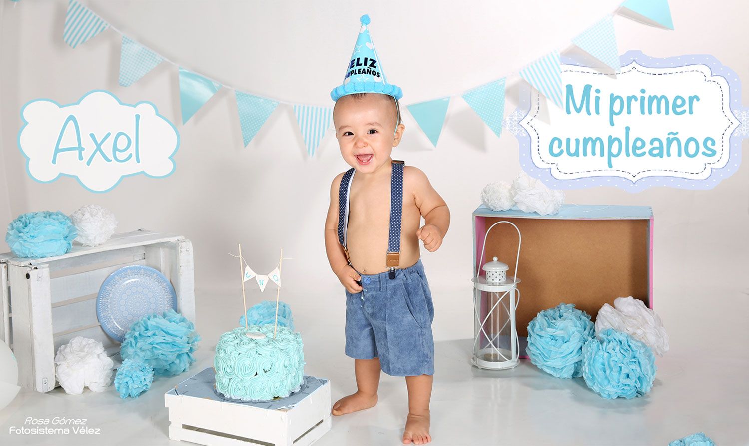 Cumpleaños - smash cake de Axel - Fotosistema Velez