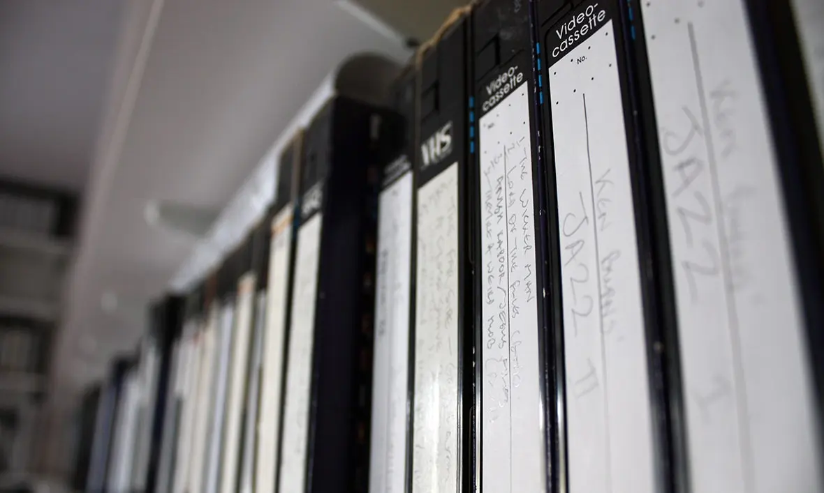 Cinta de vídeo VHS lista para digitalizar